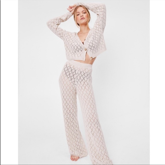 LASTSET M Diamond knit set cardigan and pants - Picture 7 of 7